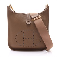 大象灰 Clemence 牛皮 Evelyne III 29 肩背包 D刻 金扣【HERMES 愛馬仕】 H056277CK