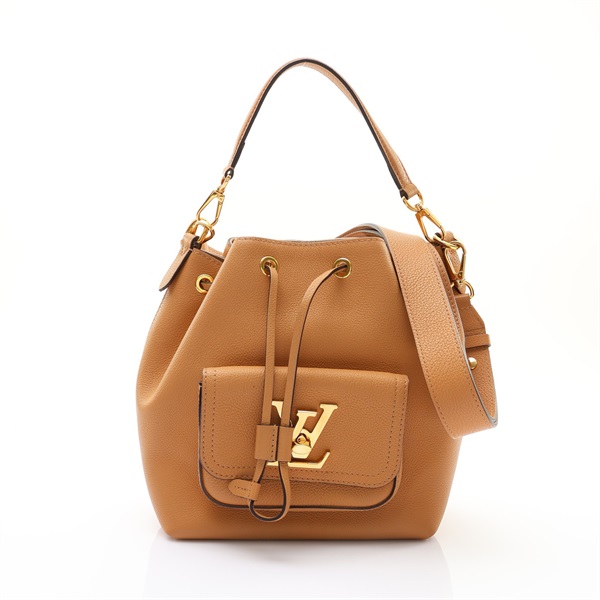 棕色 Taurillon牛皮 Lockme Bucket NV 肩背包【LOUIS VUITTON LV 路易威登】 M57689