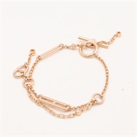Chaine d'ancre Chaos 手鍊 18K 玫瑰金 鑽石【HERMES 愛馬仕】 H222413B 00SH