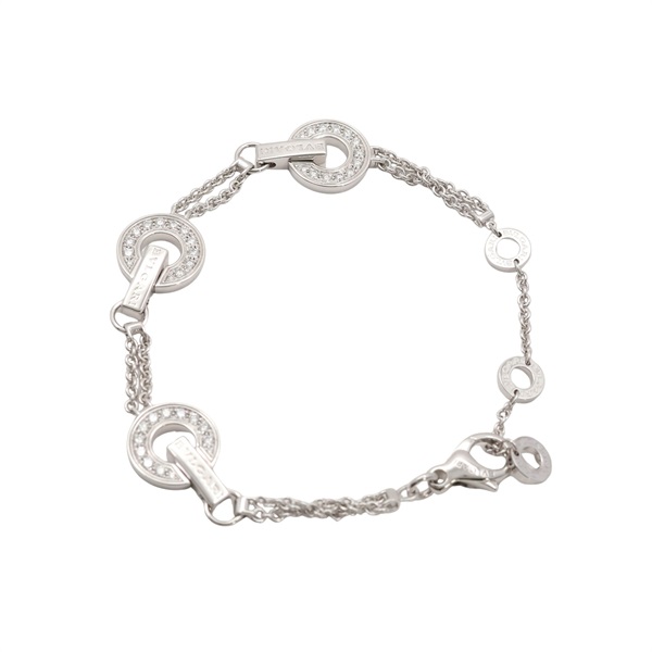 Openwork 手鍊 18K白金 鑽石【BVLGARI 寶格麗】 357939