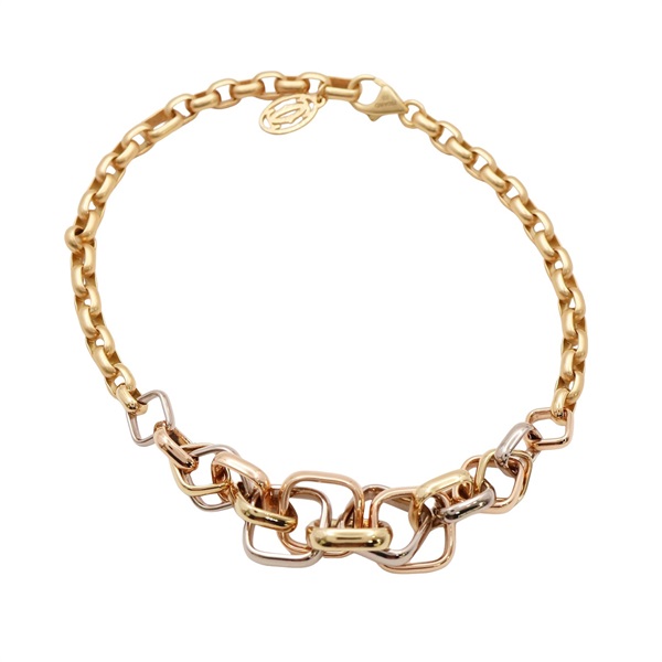 Cartier 卡地亞 Trinity Cushion 手鍊 18K 三色三金 B6080815