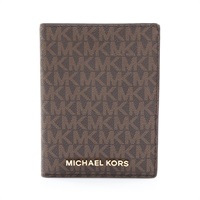 棕色 PVC塗層帆布 Multi 卡夾 名片夾【MICHAEL KORS 麥可寇斯】