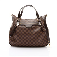 棕色 棋盤格帆布 Evora MM 兩用包【LOUIS VUITTON LV 路易威登】 N41131