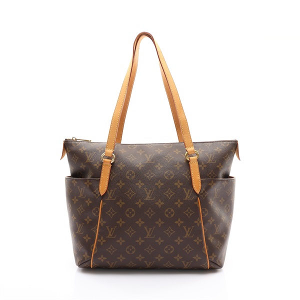 棕色 原花帆布 Totally MM 肩背包【LOUIS VUITTON LV 路易威登】 M56689