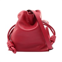 Flamenco Knot 肩背包 紅色 牛皮【LOEWE 羅威】 334.87.K63