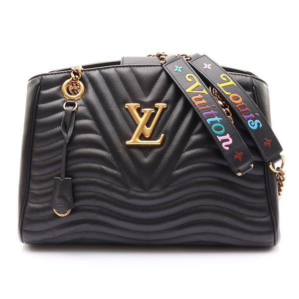 黑色 牛皮 New Wave 肩背包【LOUIS VUITTON LV 路易威登】 M51496