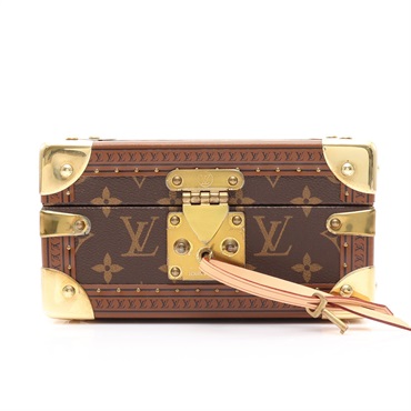 棕色 原花帆布 Coffret Tresor 20 珠寶盒【LOUIS VUITTON LV 路易威登】 M47004