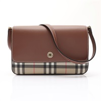 棕色 牛皮 New Hampshire 肩背包【BURBERRY 巴寶莉】 80492441