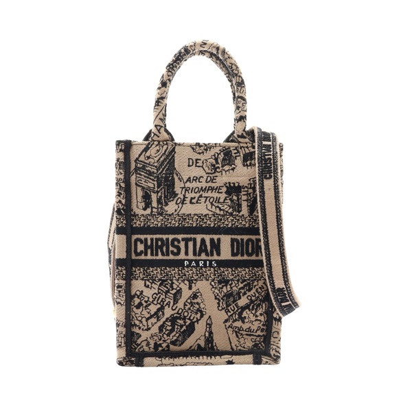 米色 帆布 Book Tote Vertical Mini 兩用包【Dior 迪奧】