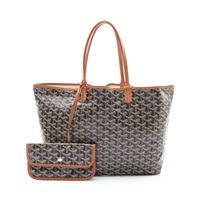 棕色 Goyardine 塗層帆布 Saint Louis PM 托特包 肩背包【GOYARD 高雅德】 STLOUIPMLTY