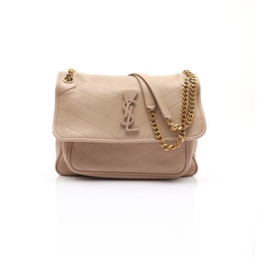 奶茶色 羊皮 NIKI MEDIUM 肩背包【SAINT LAURENT 聖羅蘭】 633158