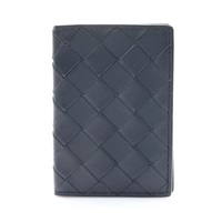 深藍色 編織牛皮 Flap Card Case 卡夾 名片夾【BOTTEGA VENETA 寶緹嘉】