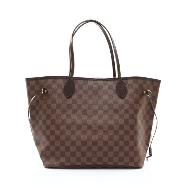 Neverfull MM 肩背包 棕色 棋盤格帆布【LOUIS VUITTON LV 路易威登】 N51105