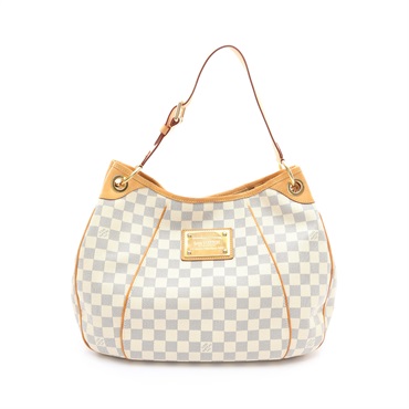Galliera PM 肩背包 白色 棋盤格帆布【LOUIS VUITTON LV 路易威登】 N55215