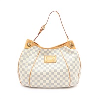 Galliera PM 肩背包 白色 棋盤格帆布【LOUIS VUITTON LV 路易威登】 N55215