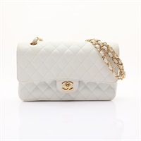 COCO 25 肩背包 白色 荔枝紋牛皮 金釦【CHANEL 香奈兒】 A01112