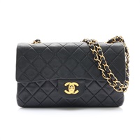 黑色 菱格紋羊皮 COCO 23 肩背包 金釦 補色【CHANEL 香奈兒】 A01113