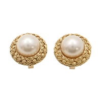 18K黃金 珍珠 針式耳環【JEWELRY 無品牌珠寶】 Pearl 5.2g
