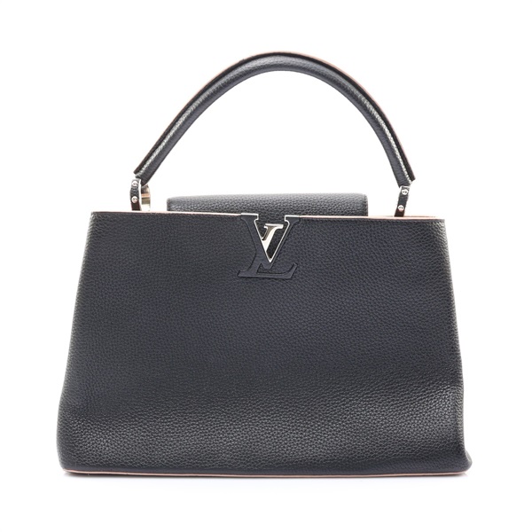 黑色 牛皮 Capucines MM 手提包【LOUIS VUITTON LV 路易威登】 M48864