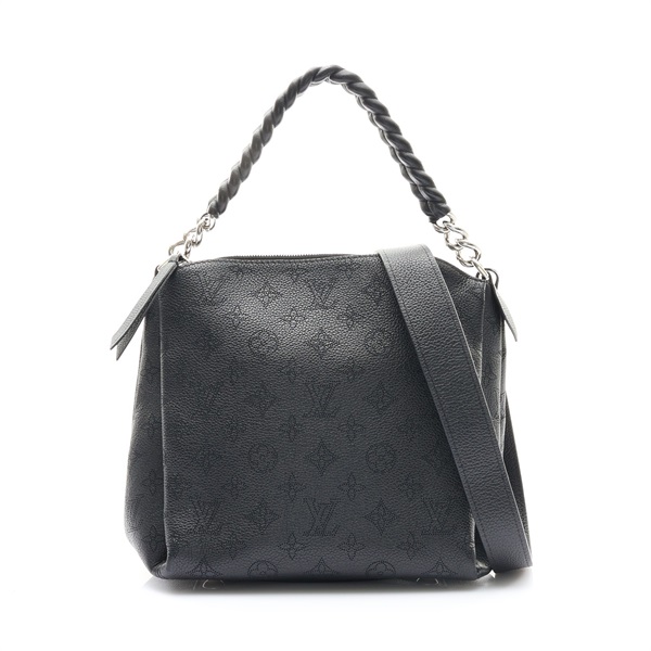 黑色 原花壓紋牛皮 Babylone Chain BB 兩用包【LOUIS VUITTON LV 路易威登】 M51223