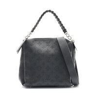 黑色 原花壓紋牛皮 Babylone Chain BB 兩用包【LOUIS VUITTON LV 路易威登】 M51223