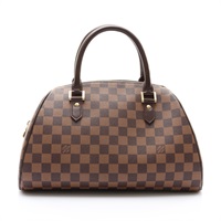 棕色 棋盤格帆布 Ribera MM 手提包【LOUIS VUITTON LV 路易威登】 N41434