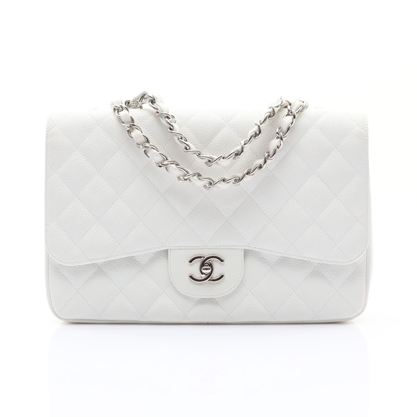 COCO 30 肩背包 白色 荔枝紋牛皮 銀釦【CHANEL 香奈兒】 A58600
