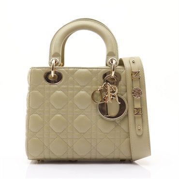 Small Lady Dior My ABCDior 兩用包 綠色 Cannage 藤格紋 羊皮【Dior 迪奧】 M0538ONGE_M51U