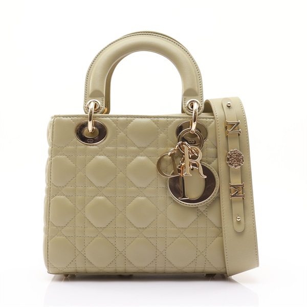 Small Lady Dior My ABCDior 兩用包 綠色 Cannage 藤格紋 羊皮【Dior 迪奧】 M0538ONGE_M51U