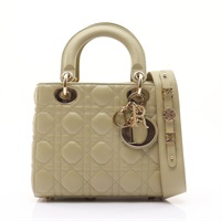 Small Lady Dior My ABCDior 兩用包 綠色 Cannage 藤格紋 羊皮【Dior 迪奧】 M0538ONGE_M51U