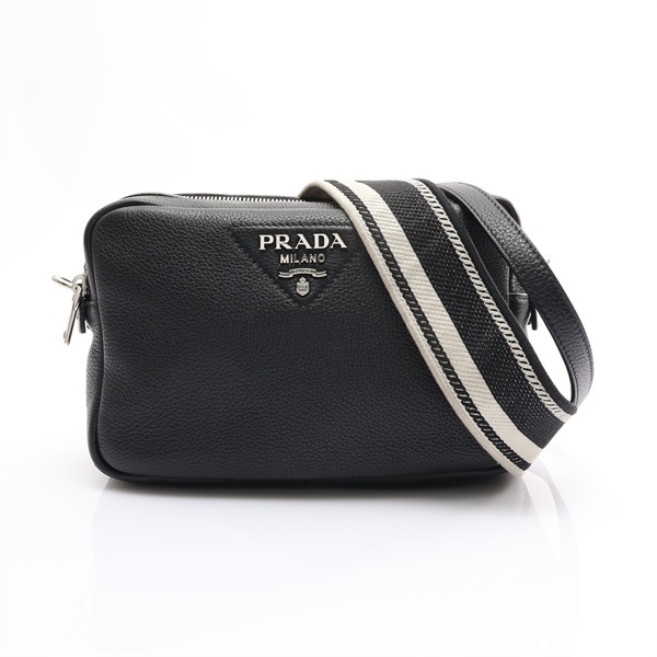 黑色 牛皮 肩背包【PRADA 普拉達】 1BH082