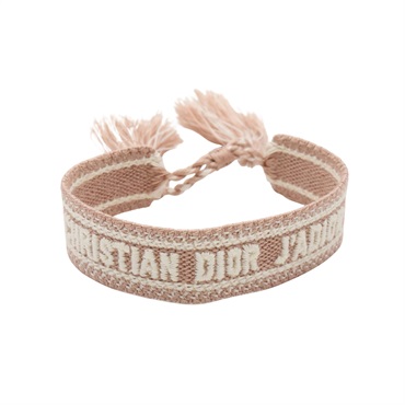 Dior 迪奧 Christian Dior J'Adior 手環 粉色 編織棉布 B0961ADRCO_D887
