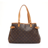 Batignolles Horizontal 肩背包 棕色 原花帆布【LOUIS VUITTON LV 路易威登】 M51154