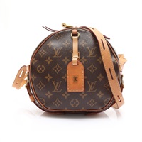 棕色 原花帆布 Boite Chapeau Souple MM 肩背包【LOUIS VUITTON LV 路易威登】 M45647
