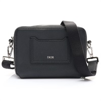 黑色 牛皮 Double Zip Camera 肩背包【Dior 迪奧】