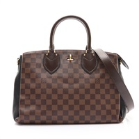 棕/黑色 棋盤格帆布 牛皮 Normandy 兩用包【LOUIS VUITTON LV 路易威登】 N41487