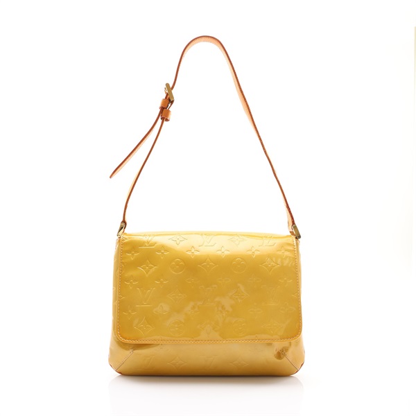 黃色 壓花漆皮 Thompson Street 肩背包【LOUIS VUITTON LV 路易威登】 M91008