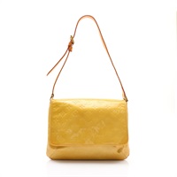 黃色 壓花漆皮 Thompson Street 肩背包【LOUIS VUITTON LV 路易威登】 M91008
