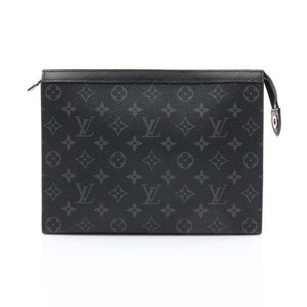灰色 原花 帆布 Pochette Voyage MM 手拿包【LOUIS VUITTON LV 路易威登】 M61692