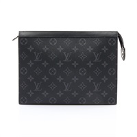 灰色 原花 帆布 Pochette Voyage MM 手拿包【LOUIS VUITTON LV 路易威登】 M61692