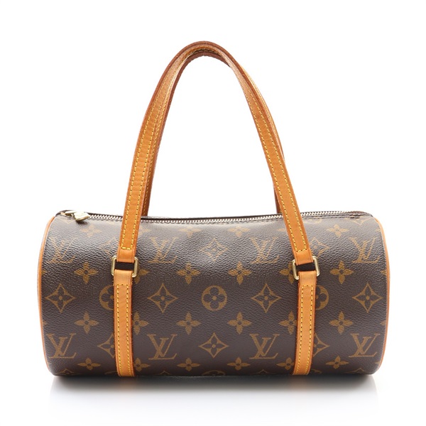 棕色 原花帆布 Papillon 26 手提包【LOUIS VUITTON LV 路易威登】 M51386