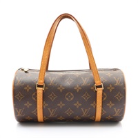 棕色 原花帆布 Papillon 26 手提包【LOUIS VUITTON LV 路易威登】 M51386