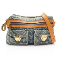 Baggy PM 肩背包 藍色 原花 丹寧【LOUIS VUITTON LV 路易威登】 M95049