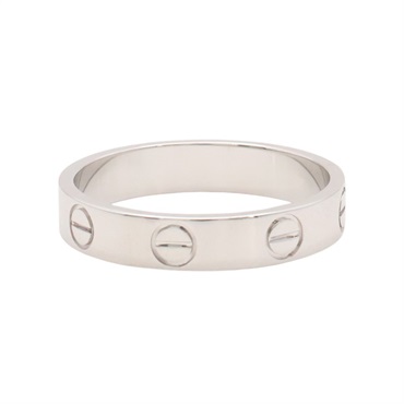 Cartier 卡地亞 Love Small 戒指 #51 18K白金 B4085151