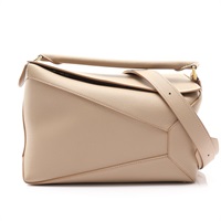 Medium Puzzle Edge 肩背包 米色 牛皮【LOEWE 羅威】 A510P49X26