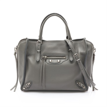 灰色 牛皮 Papier mini 兩用包【Balenciaga 巴黎世家】 35733