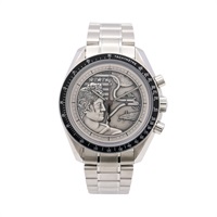 OMEGA 歐米茄 超霸專業月球表 Speedmaster Apollo XVII 腕錶 銀色錶盤 不鏽鋼 311.30.42.30.99.002