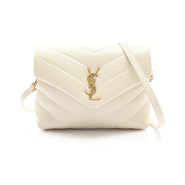 白灰色 牛皮 Loulou Toy 肩背包【SAINT LAURENT YSL 聖羅蘭】 678401