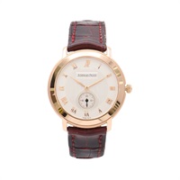 Audemars Piguet 愛彼 Jules Audemars 腕錶 銀色錶盤 皮帶 18K玫瑰金 15056OR.OO.A067CR.02