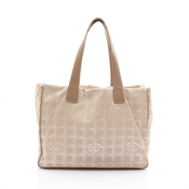 淺褐色 尼龍 Travel Line 肩背包 無卡【CHANEL 香奈兒】 A15991